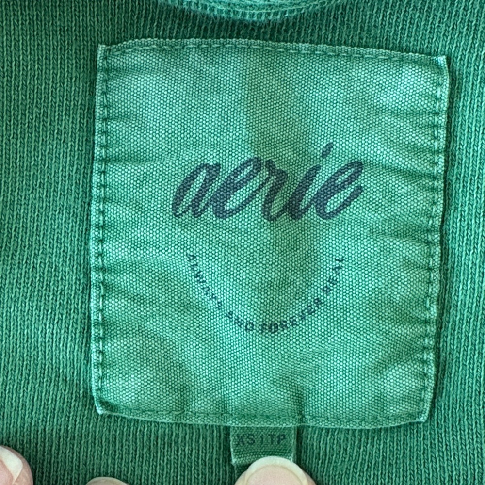Green aerie oversized women’s sweatshirt - Picture 2 of 4